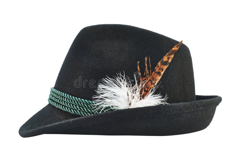 Dark fedora like hat isolated royalty free stock image