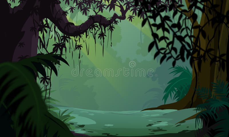 Dark Forest royalty free illustration