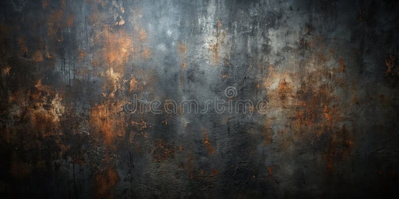 Dark gray and copper textured background ideal for design projects. Generative AI royalty free illustration