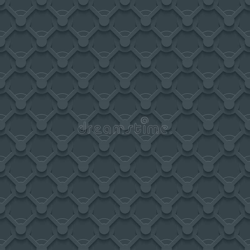Dark gray seamless pattern. Retro armor plate background. vector illustration