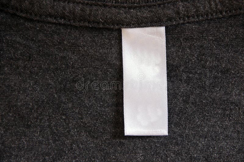 Dark Gray Shirt Label stock photo. Image of gray, shabby - 29714920