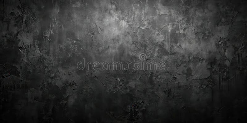 Dark gray textured wall background abstract rough surface. Generative AI stock illustration