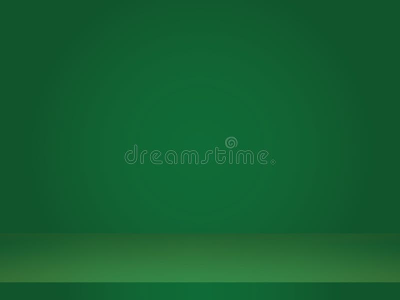 Dark Green Empty Room Studio. Stock Illustration Illustration of