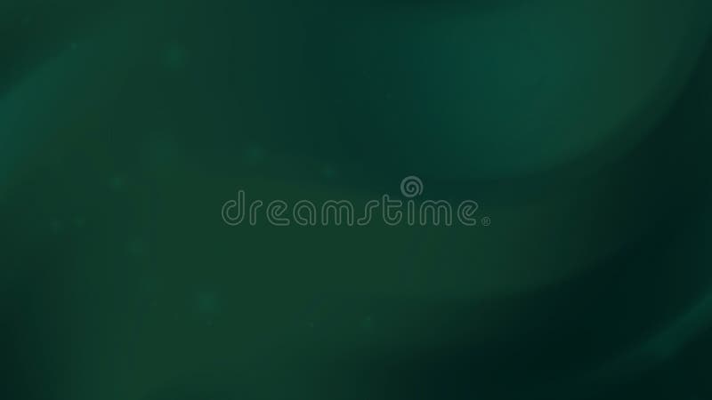 Dark Green Fluid Abstract Background with Soft Glowing Light Effects royalty free illustration