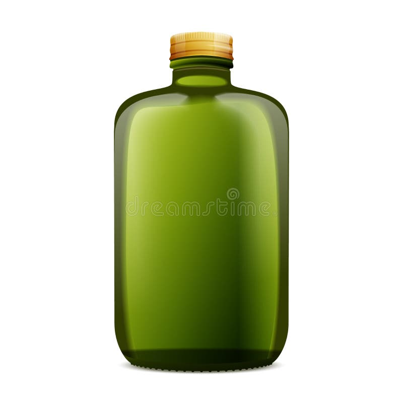 Download Dark Amber Glass Bottle Mockup Stock Vector Illustration Of Design Minimalist 122585375