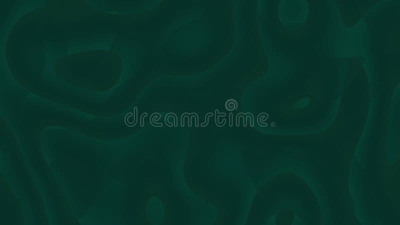 Dark Green Liquid Abstract Background with Smooth Flowing Texture stock illustration