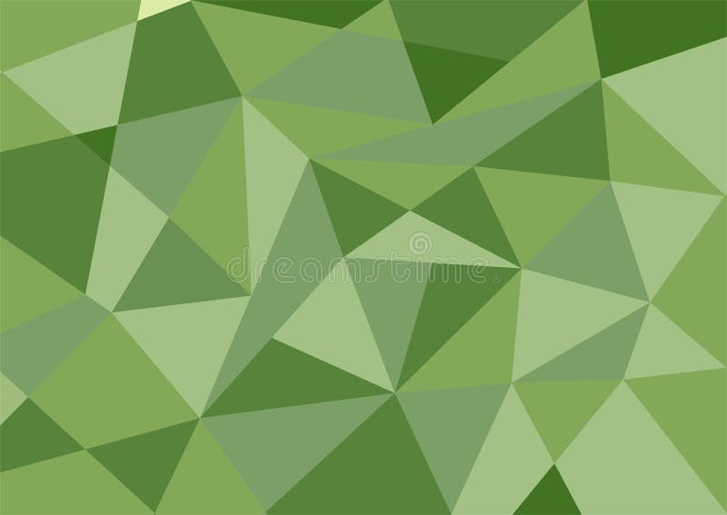 Dark Green Pastel Color Polygon Background Stock Illustration
