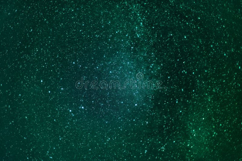 Dark Green Space Sky Galaxy and Stars Beautiful Universe. Space ...