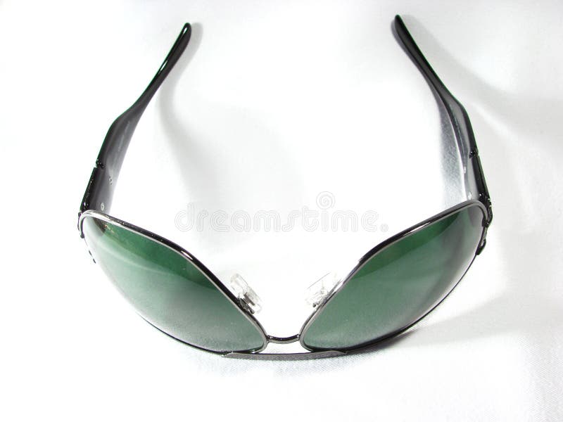 Dark Green Sunglasses Isolated Picture. Image 4890253