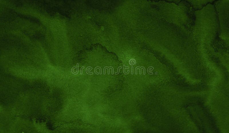 Dark green watercolor abstract background, stain, splash of paint, stain, divorce. Vintage pattern for design and decoration. royalty free stock photography