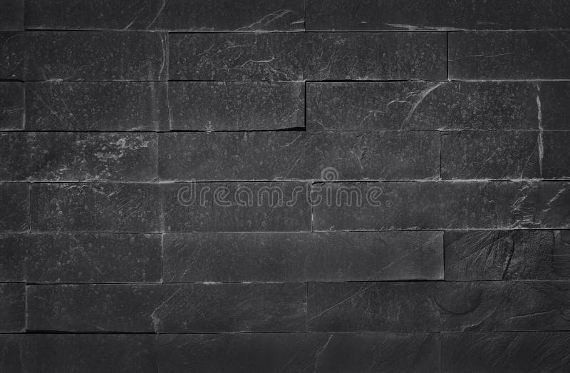 Dark Grey Black Slate Texture with High Resolution, Pattern of Stone Brick  Wall for Background and Design Art Work. Stock Image - Image of abstract,  work: 165711969