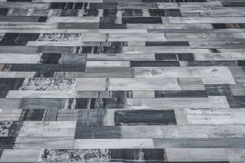 Dark Grey Floor Wooden Surface Parquet or Laminate Texture Background
