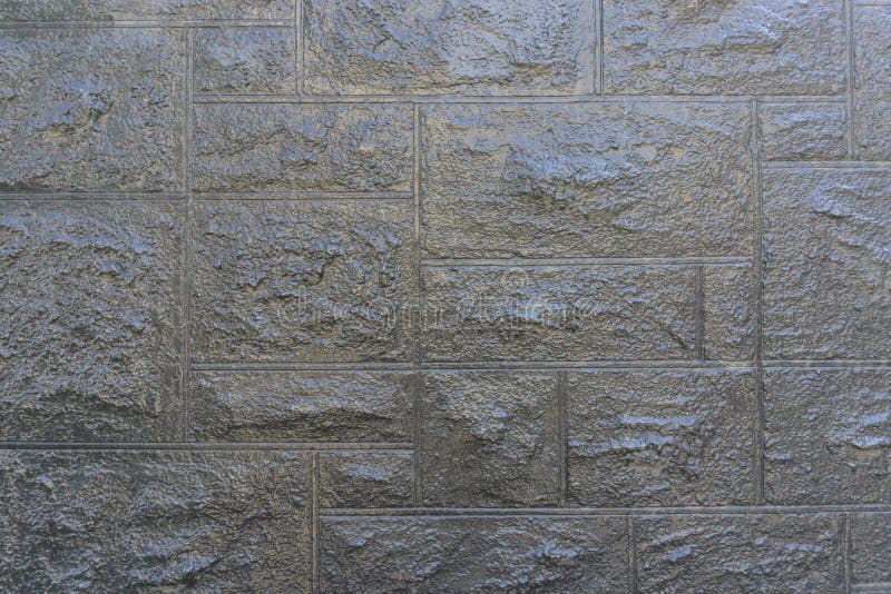 Dark Grey Glossy Tile Stone Wall. Stock Photo Image of grey, natural