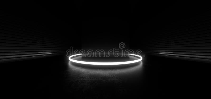 Hành lang tối với đèn neon trắng sáng sẽ tạo ra không gian thật bí ẩn và đầy huyền bí. Hãy cùng khám phá và cảm nhận.