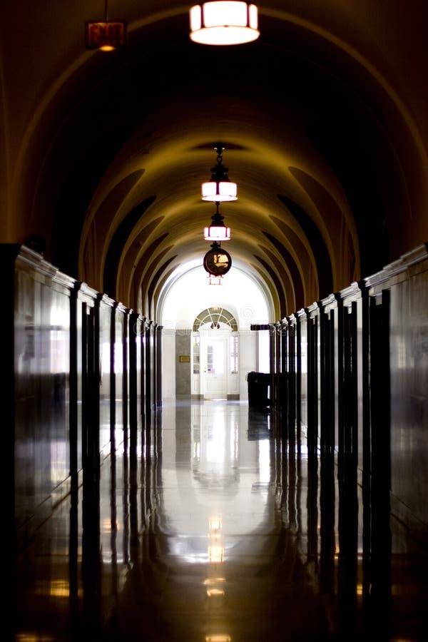 Dark hallway stock image. Image of fear, dark, hallway, hall 39217