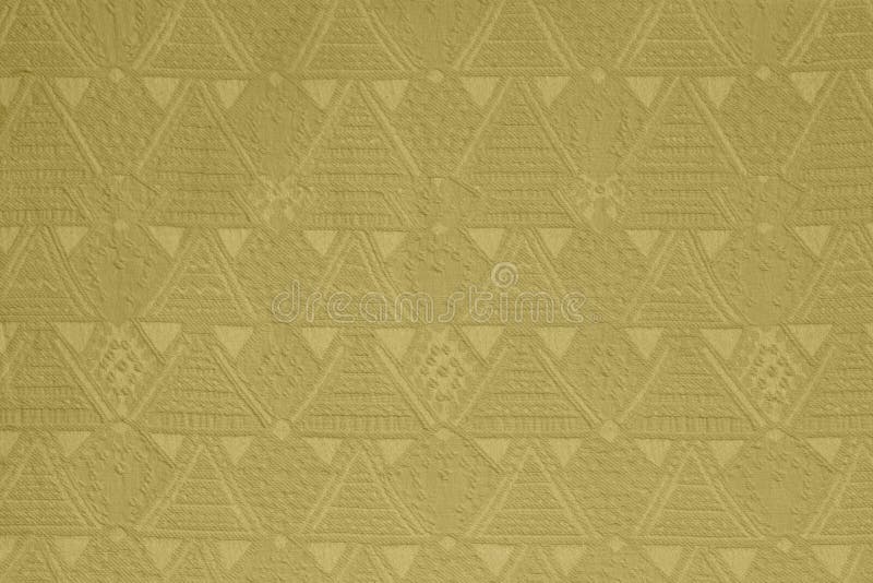 Dark Khaki Background from a Textile Material with Pattern, Closeup
