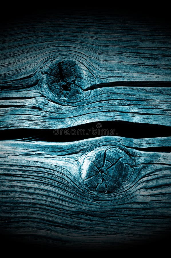 Dark Knotted Wood Planks Close-Up