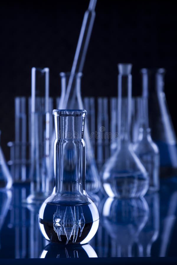 DarkLab Glassware Phial stock image. Image of biology 12409535