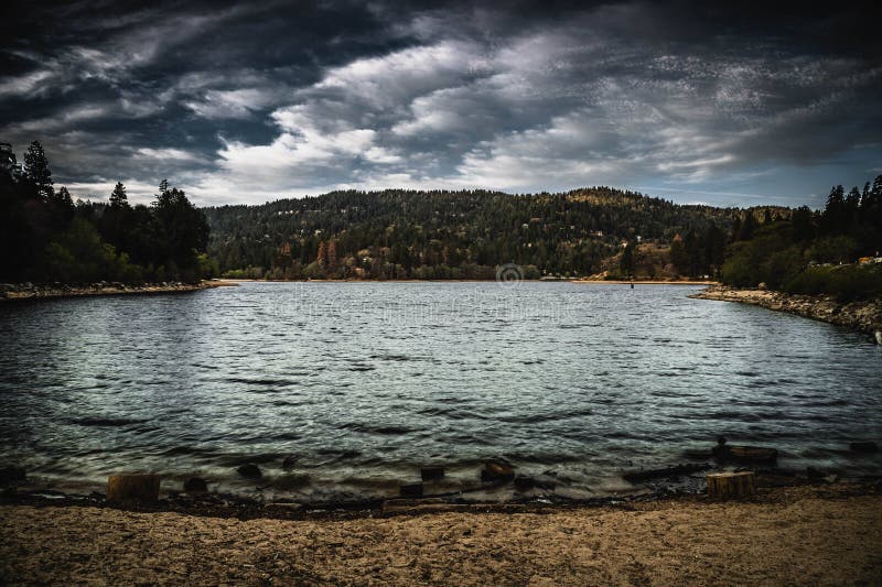 Lake Gregory homes stock photo. Image of lake, ecological 20892298