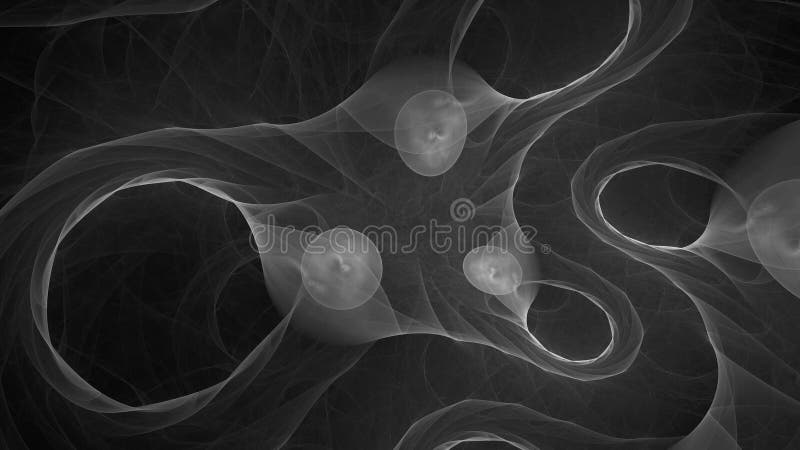 Dark matter black and white abstract background stock illustration