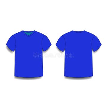 Dark Blue T Shirt Front Back Stock Illustrations – 150 Dark Blue T ...
