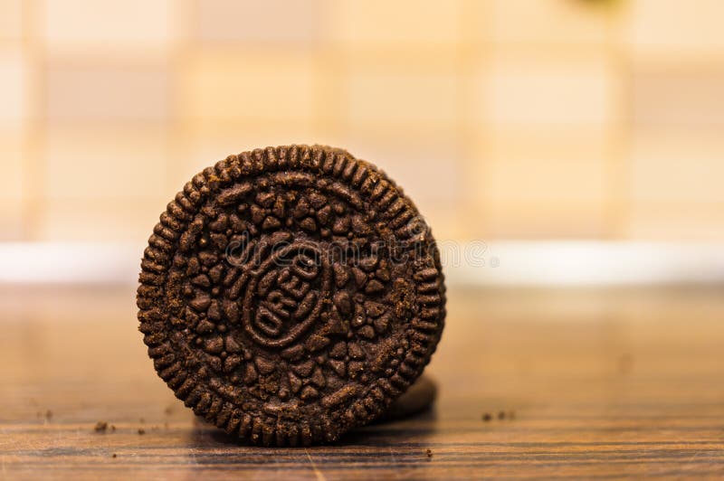 Dark Oreo cookie