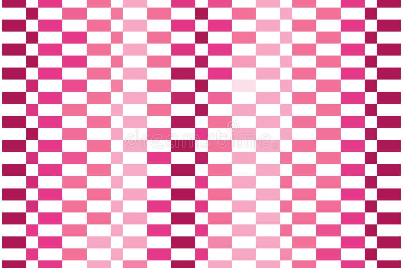 Dark pink checkerboard pixel pattern with gradient square grid layout. Abstract geometric design concept royalty free illustration