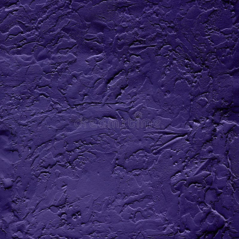 The Dark Purple Wall Texture Covered with Decorative Plaster