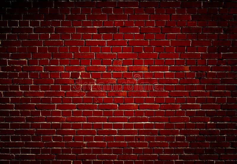 Dark Red Brick Wall Background Stock Image - Image of broken, construction:  161153883