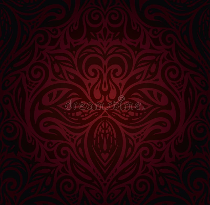 Dark Red Brown Wallpaper Vector Design Background Stock Vector