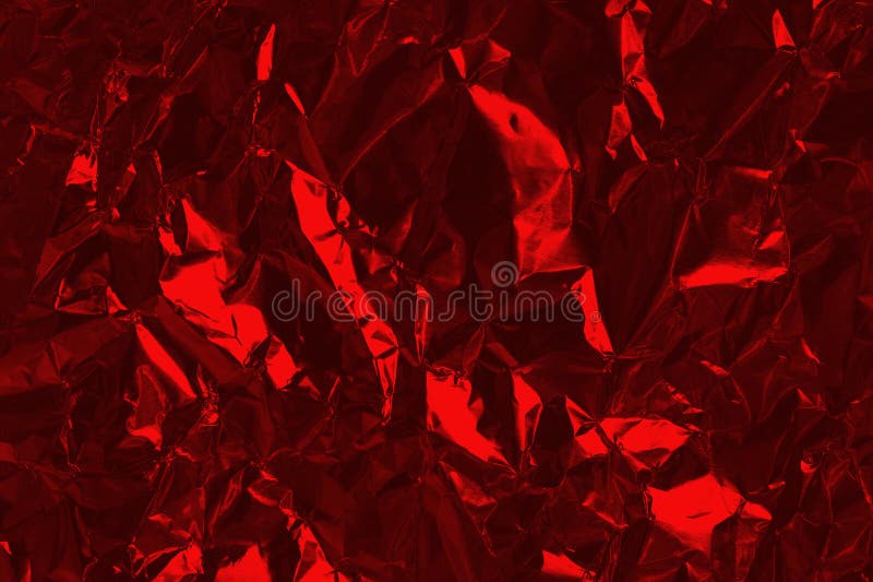 Dark Red Foil Leaf Shiny Texture, Abstract Wrapping Paper for Background and Design Art Work