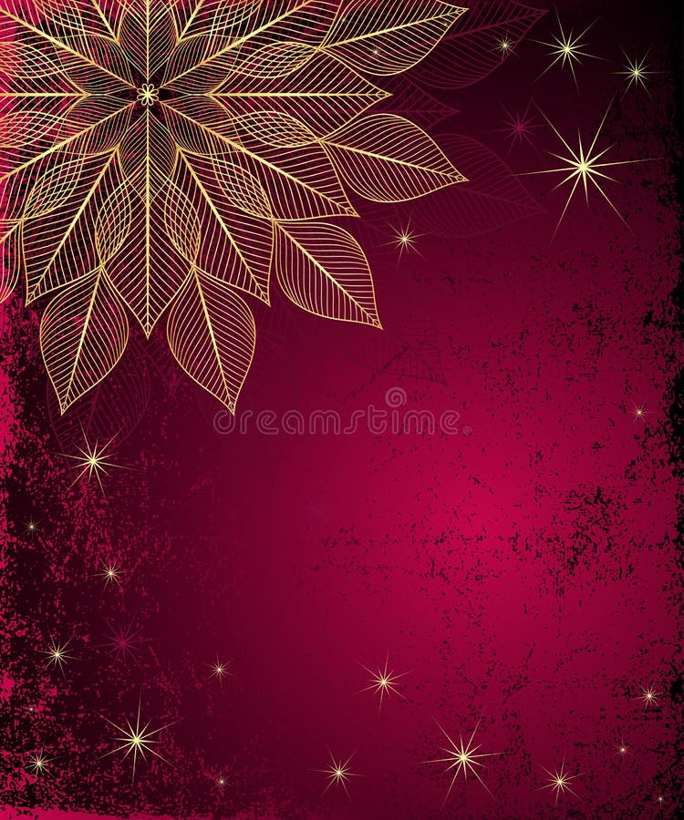 Dark red grungy Christmas frame