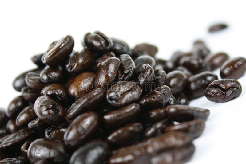 Dark roast coffee beans stock image. Image of pile, roasted 14400511