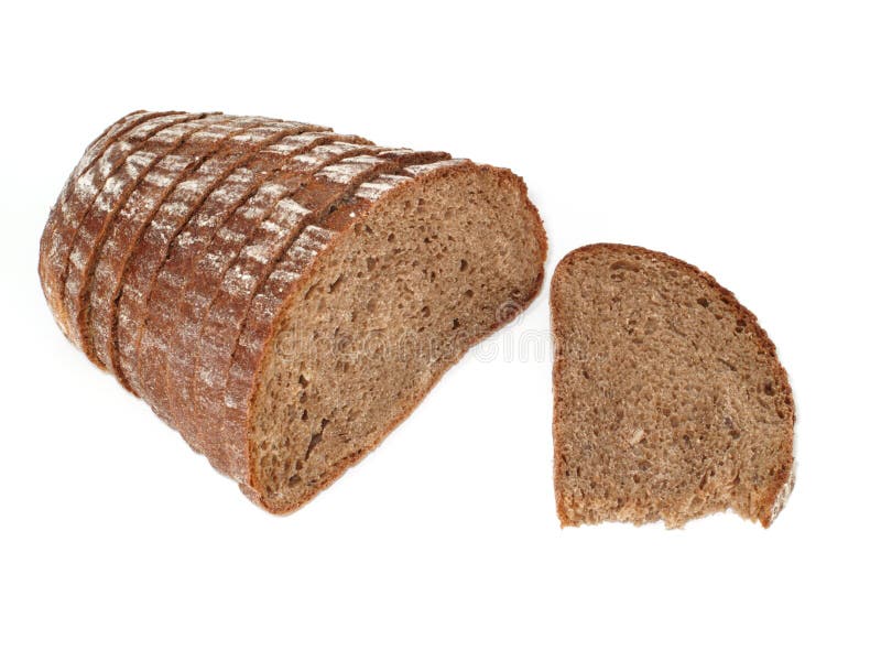 Dark rye bread stock photo. Image of meal, chopped, healthy 12571158
