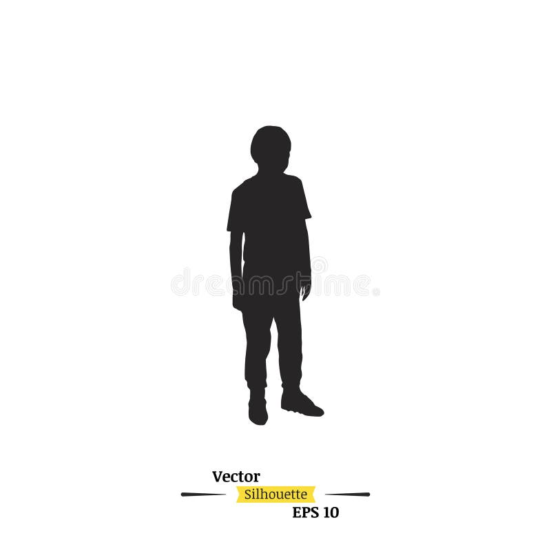 Set Of Black Silhouette Of Child Baby Boy On White Background Stock Vector Illustration Of Little Player Set Of Black Silhouette Of Child Baby Boy On White Background Stock Vector Illustration Of Little Player