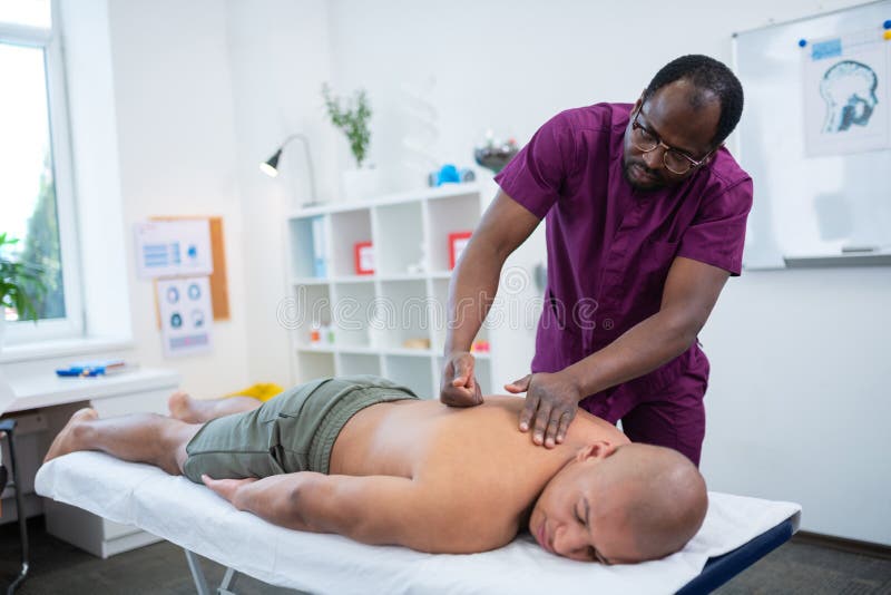 Doctor chained skinny massage
