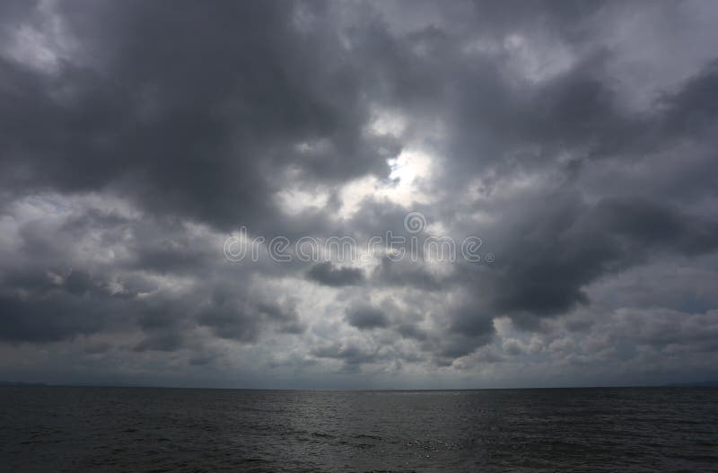 Dark Sky Background, the Sea in the Storm Stock Image - Image of dramatic,  environment: 216828655
