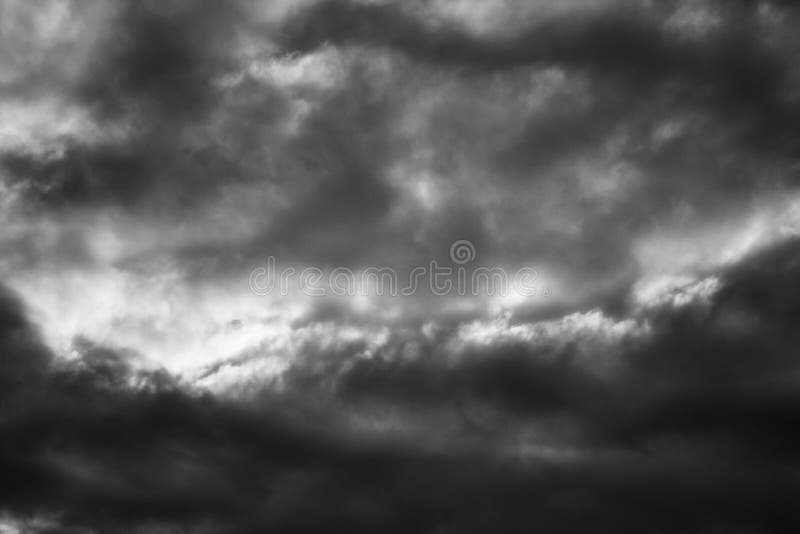 Dark Sky and Dramatic Black Clouds Stock Image Image of overcast