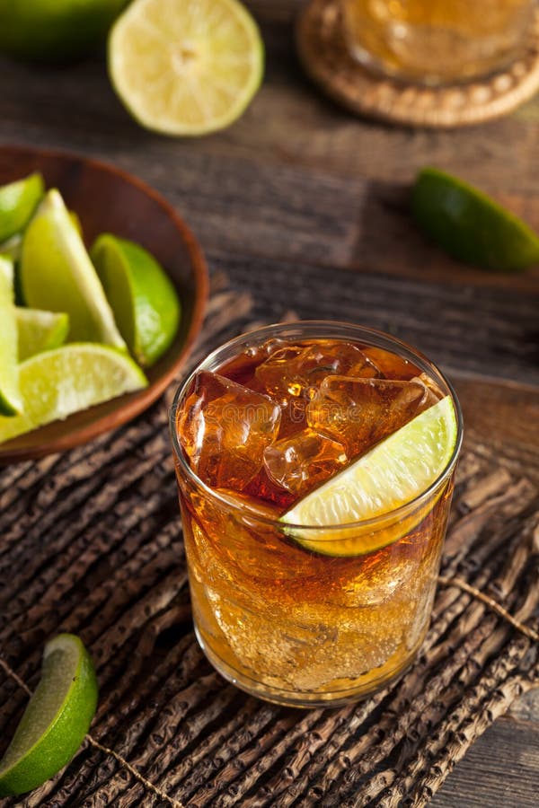 Dark and Stormy Rum Cocktail Stock Image Image of orange, fruit 67718861