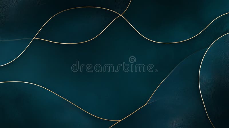 Dark teal background, subtle gold outline, modern, minimal frame. vector illustration