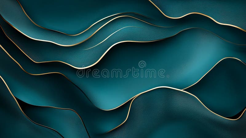 Dark teal background, subtle gold outline, modern, minimal frame. vector illustration
