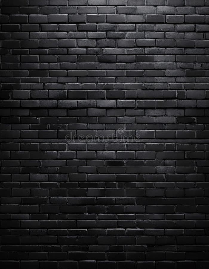 A Dark, Textured Brick Wall with