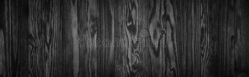 Black wood texture, empty wooden table surface or wall as background royalty free stock image