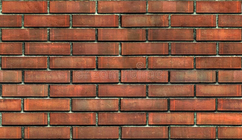 Dark worn brick wall seamless background texture