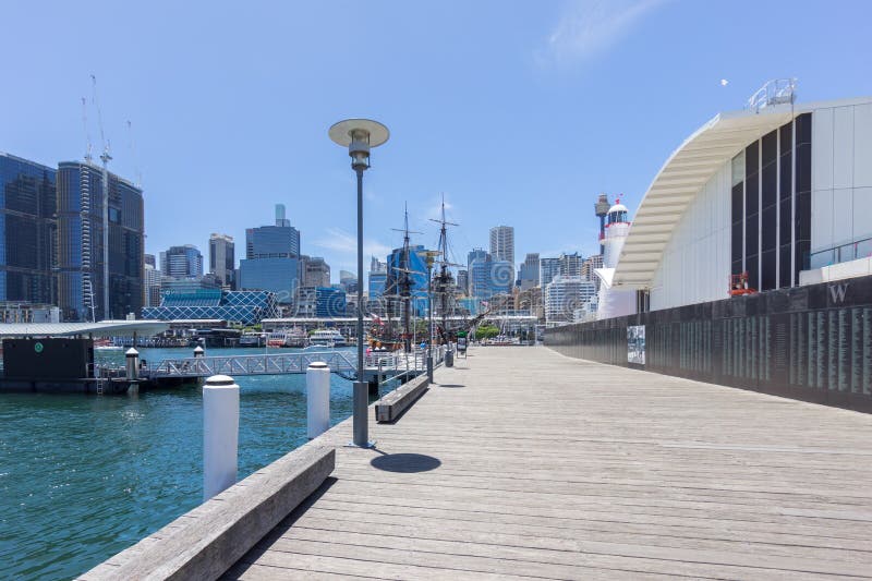 Darling Harbor Sydney during Clear Bright Sky Editorial Image Image of horizontal, sail 68739910