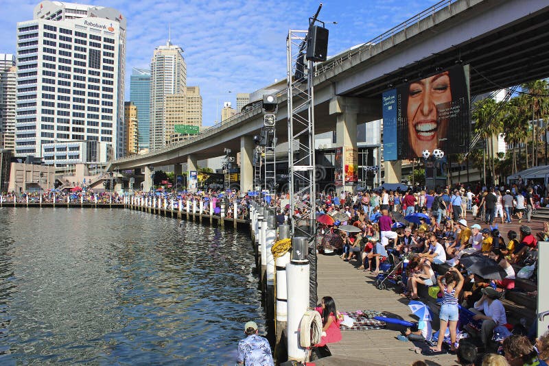 Darling Harbour on Australia Day, Sydney Editorial Stock Photo Image of city, harbour 46218028