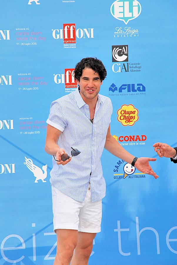 Giffoni Valle Piana, Salerno, Italia - 24 Luglio, 2015 : Darren Criss al Giffoni Film Festival 2015 - il 24 Luglio, 2015 a Giffoni Valle Piana, Italia. Giffoni Valle Piana, Salerno, Italia - 24 Luglio, 2015 : Darren Criss al Giffoni Film Festival 2015 - il 24 Luglio, 2015 a Giffoni Valle Piana, Italia