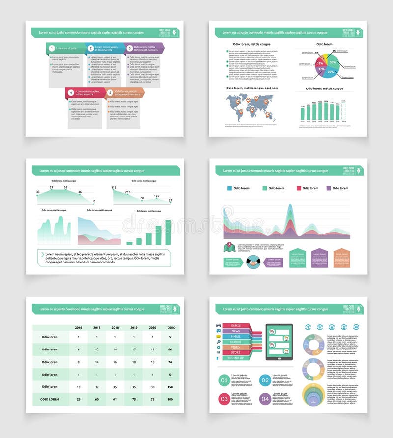 Darstellungsschablonen, infographic Elemente flaches Design, Satz für Jahresbericht, Broschüre und Marketing-Werbungsfahnenschabl stock abbildung Darstellungsschablonen, infographic Elemente flaches Design, Satz für Jahresbericht, Broschüre und Marketing-Werbungsfahnenschabl stock abbildung