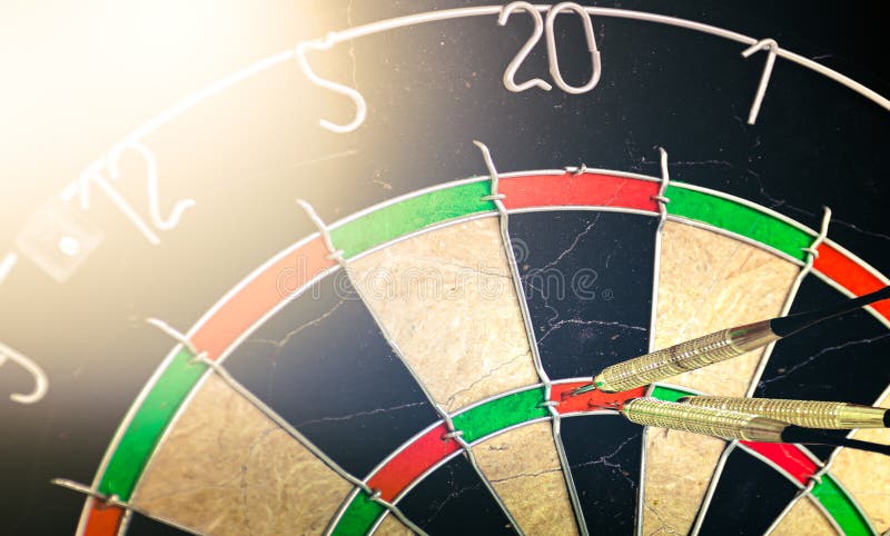 I detaljer crack Havbrasme Dart Board with Winning Darts. Success and Business Concept. Stock Photo -  Image of sport, competitive: 212022920