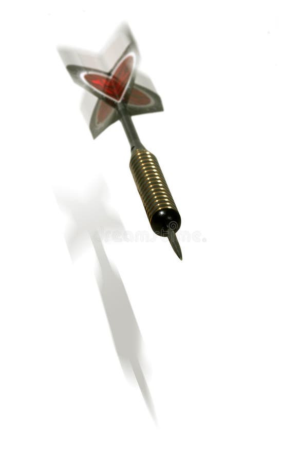 Dart in midair stock images